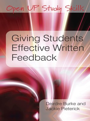 cover image of Giving Students Effective Written Feedback
